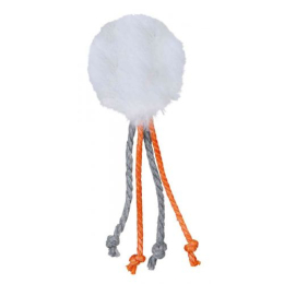Купити Trixie Ball with rattle and ropes Іграшка з пером для котів