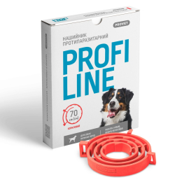 Купити ProVET PROFILINE Нашийник для великих порід собак 70 см, кораловий (інсектоакарицид)