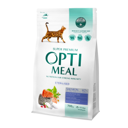 Сухий корм - Сухий корм Optimeal з лососем для стерилізованих кішок та кастрованих котів
