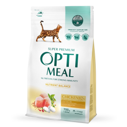 Сухий корм - Сухий корм Optimeal з куркою для дорослих котів