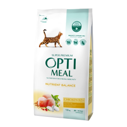 Сухий корм - Сухий корм Optimeal з куркою для дорослих котів